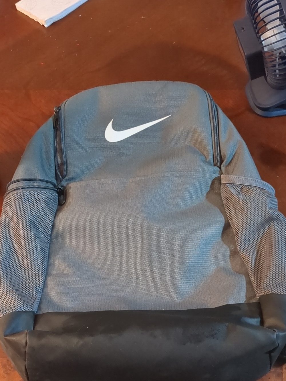 Nike Grey and Black Swoosh Everyday Backpack